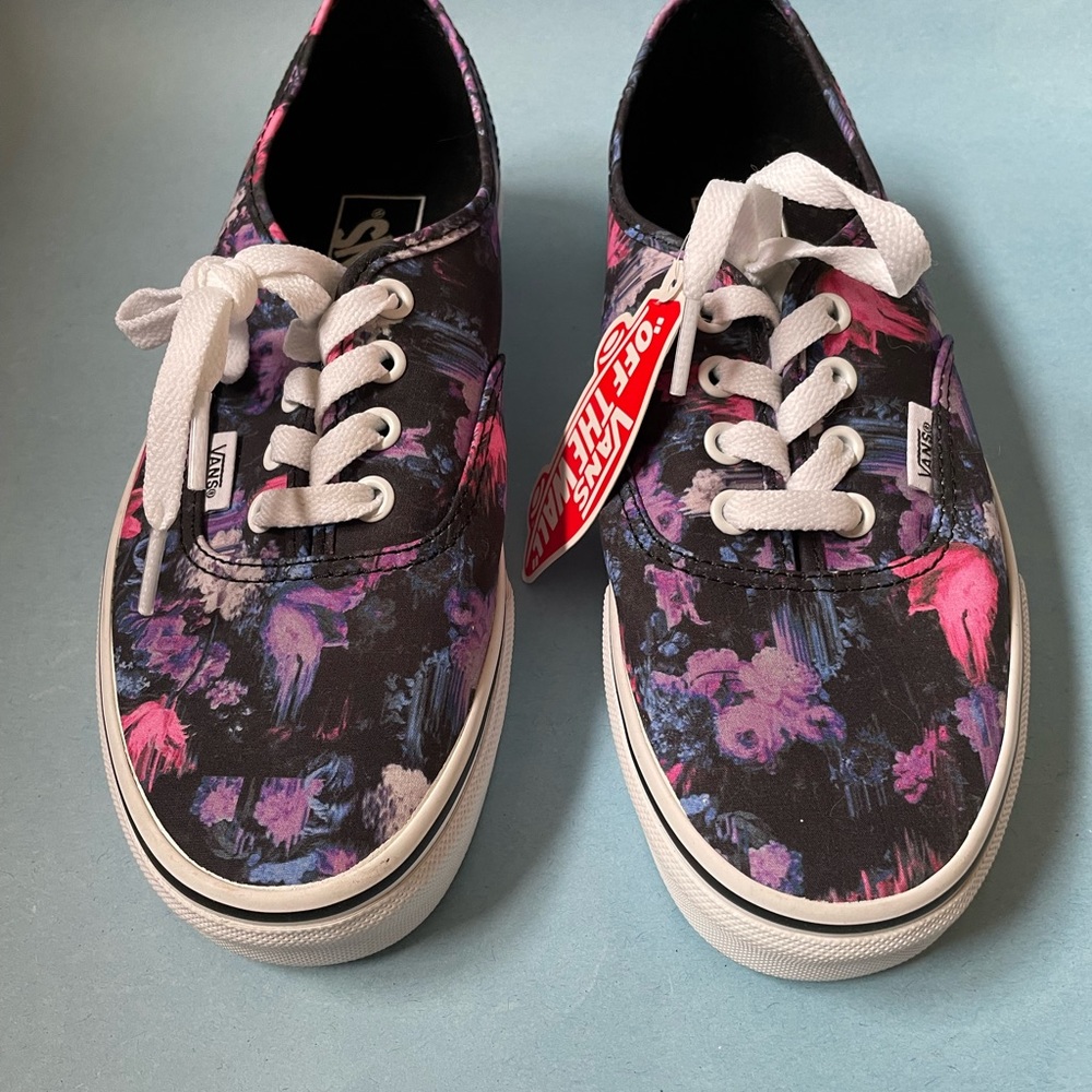 NWT Vans Authentic Floral Design Skate Shoes sz 7
